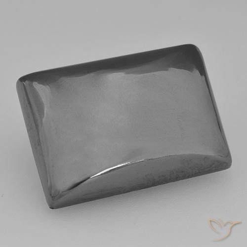 27.45ct 자연스러운 미디엄 그레이 적철광, 바게트, 불투명체