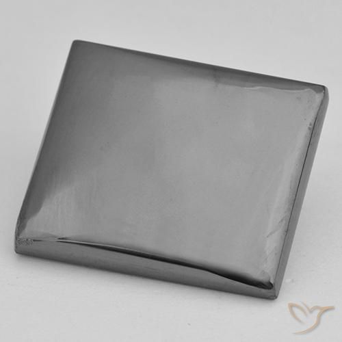 23.01ct 자연스러운 미디엄 그레이 적철광, 바게트, 불투명체