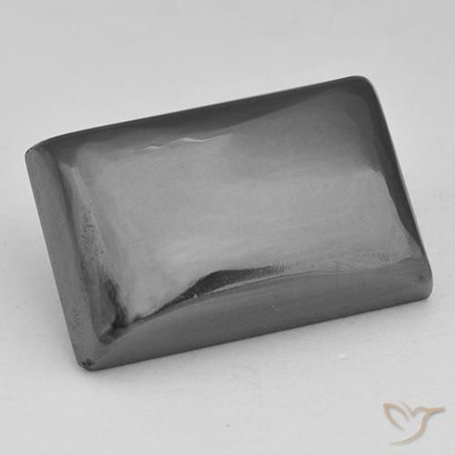 32.31ct 자연스러운 미디엄 그레이 적철광, 바게트, 불투명체