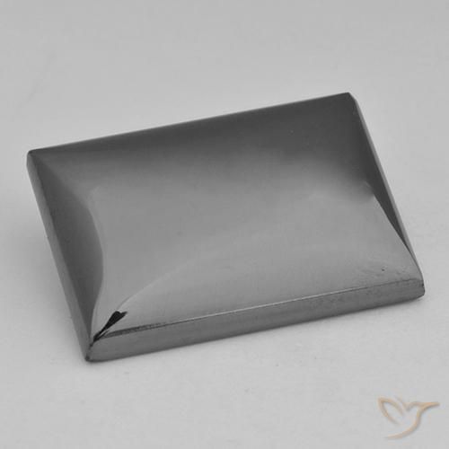 28.42ct 자연스러운 미디엄 그레이 적철광, 바게트, 불투명체