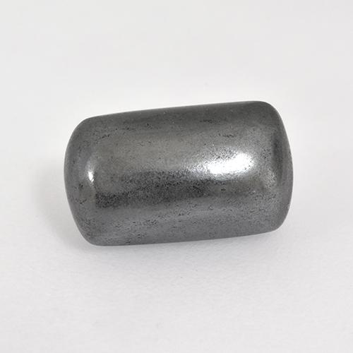 3.36캐럿 천연 미디엄 그레이 헤마타이트, 쿠션 컷, 9.9×5.9 mm, 불투명체