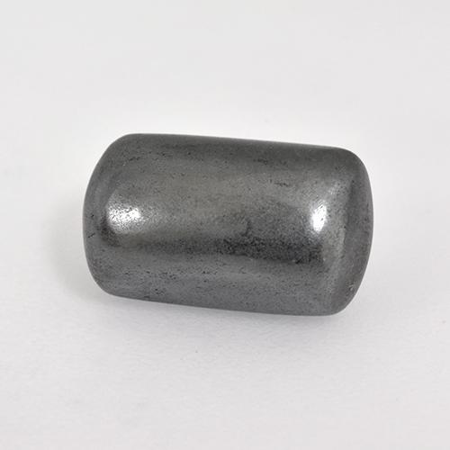 3.36캐럿 천연 미디엄 그레이 헤마타이트, 쿠션 컷, 9.9×5.9 mm, 불투명체