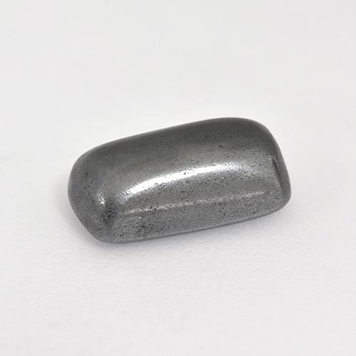 3.36캐럿 천연 미디엄 그레이 헤마타이트, 쿠션 컷, 9.9×5.9 mm, 불투명체