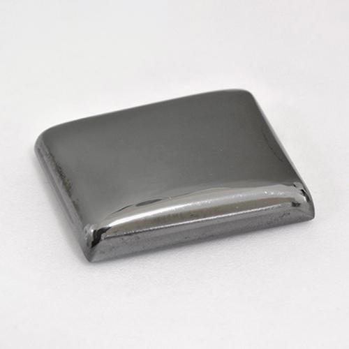 24.99캐럿 천연 미디엄 그레이 적철광, 바게트, 불투명체