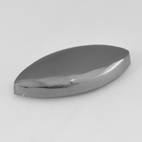 11.33캐럿 천연 미디엄 그레이 헤마타이트, 마퀴즈, 20.5×10 mm, 불투명체