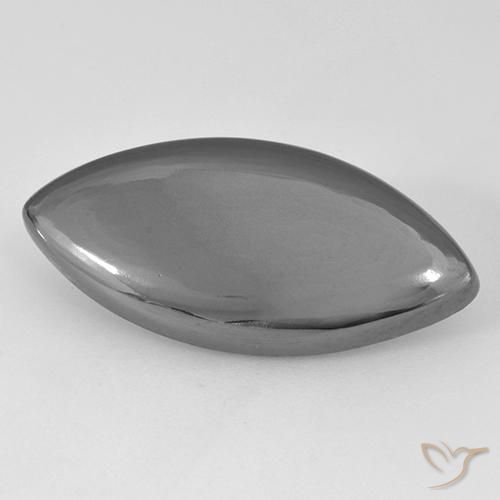 16.63ct 자연스러운 실버 그레이 적철광, 보석, 불투명체