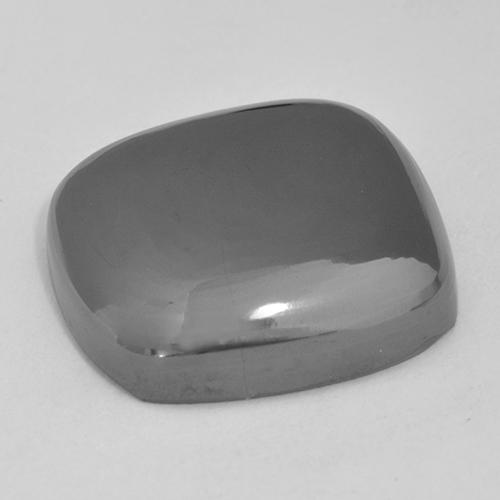 31.70캐럿 천연 미디엄 그레이 헤마타이트, 쿠션 컷, 18.6×17.4 mm, 불투명체