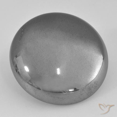 33.02ct 자연스러운 미디엄 그레이 적철광, 둥근, 불투명체