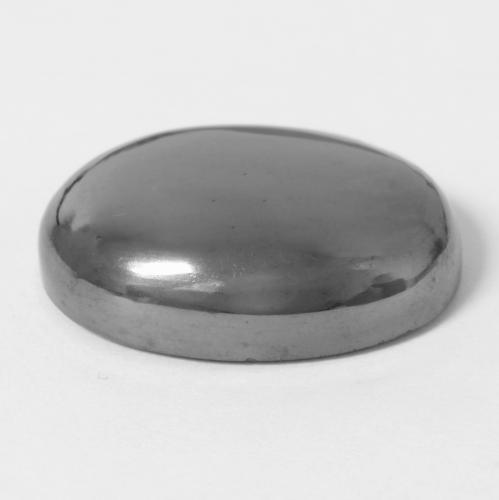 27.53캐럿 천연 미디엄 그레이 헤마타이트, 타원형 컷, 19.9×14.5 mm, 불투명체