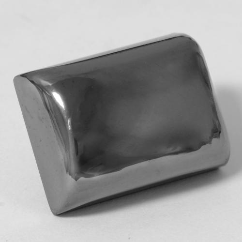34.70캐럿 천연 실버 그레이 헤마타이트, 바게트, 18×13.4 mm, 불투명체