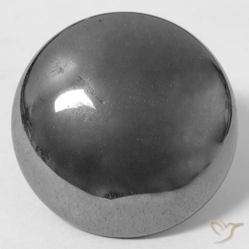 32.21ct 자연스러운 미디엄 그레이 적철광, 둥근, 불투명체