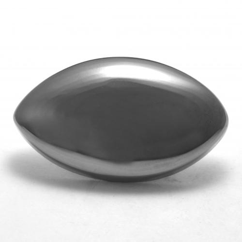 26.27캐럿 천연 회색 헤마타이트, 마퀴즈, 24.9×14.5 mm, 불투명체