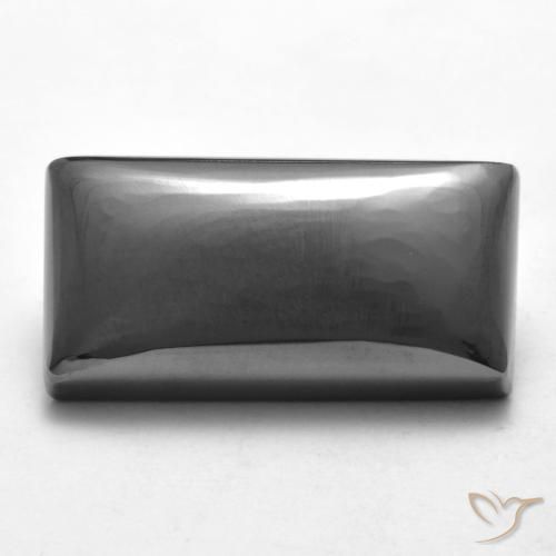 21.11ct 자연스러운 실버 그레이 적철광, 바게트, 불투명체