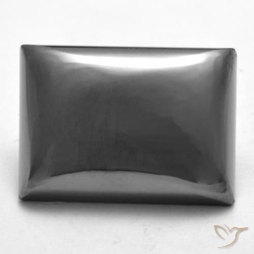 21.86ct 자연스러운 실버 그레이 적철광, 바게트, 불투명체