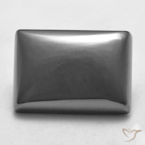 20.48ct 자연스러운 실버 그레이 적철광, 바게트, 불투명체
