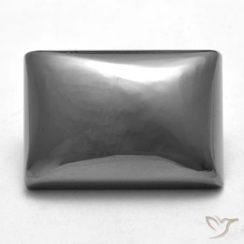 23.34ct 자연스러운 미디엄 그레이 적철광, 바게트, 불투명체