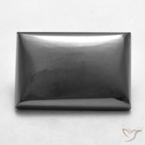 20.53ct 자연스러운 미디엄 그레이 적철광, 바게트, 불투명체