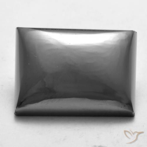 24.59ct 자연스러운 실버 그레이 적철광, 바게트, 불투명체