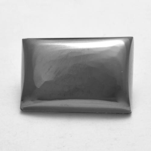 7.13캐럿 천연 실버 그레이 헤마타이트, 바게트, 13.2×9 mm, 불투명체