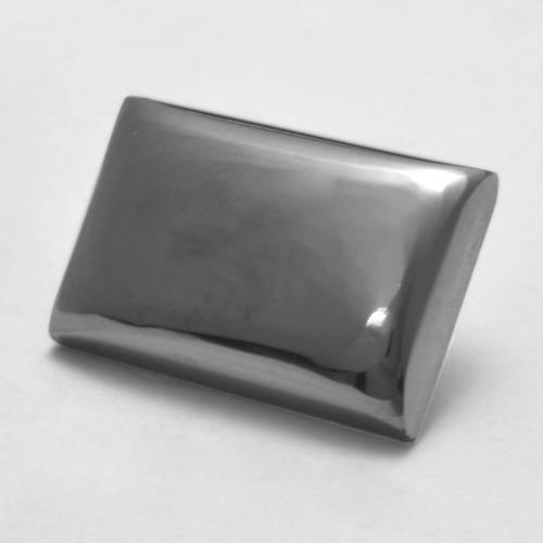 7.13캐럿 천연 실버 그레이 헤마타이트, 바게트, 13.2×9 mm, 불투명체