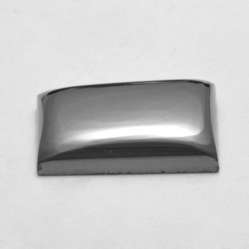 7.13캐럿 천연 실버 그레이 헤마타이트, 바게트, 13.2×9 mm, 불투명체