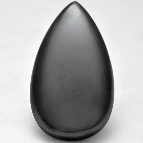 41.46캐럿 천연 미디엄 그레이 헤마타이트, 배 모양, 31.4×18.6 mm, 불투명체