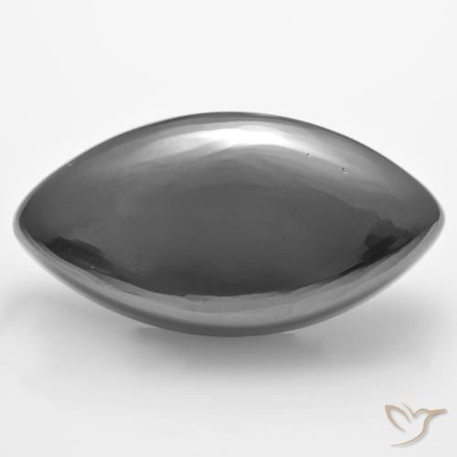 25.43ct 자연스러운 실버 그레이 적철광, 보석, 불투명체