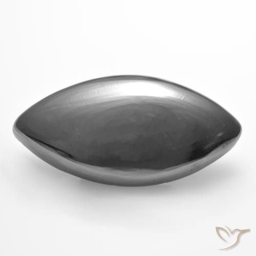 14.97ct 자연스러운 실버 그레이 적철광, 보석, 불투명체