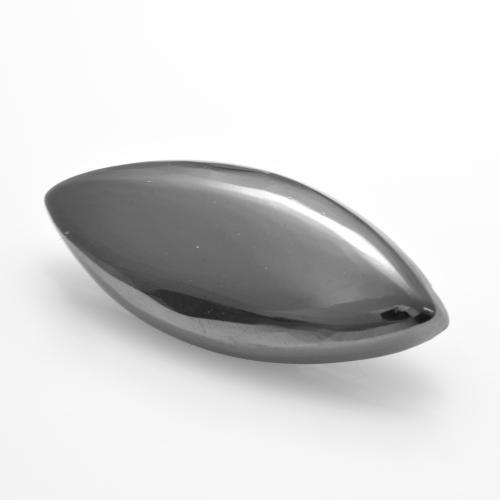 8.98캐럿 천연 실버 그레이 헤마타이트, 마퀴즈, 20.8×9 mm, 불투명체
