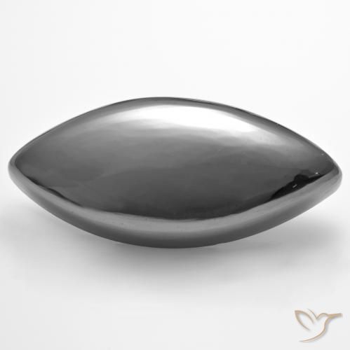 37.51ct 자연스러운 미디엄 그레이 적철광, 보석, 불투명체