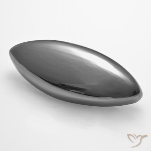 28.67캐럿 천연 실버 그레이 적철광, 보석, 불투명체