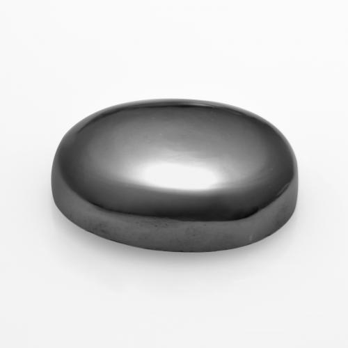8.91캐럿 천연 미디엄 그레이 적철광, 타원형 컷, 불투명체