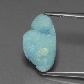 4.33캐럿 천연 청록색 헤미모파이트 드루지, 멋진 모양, 불투명체