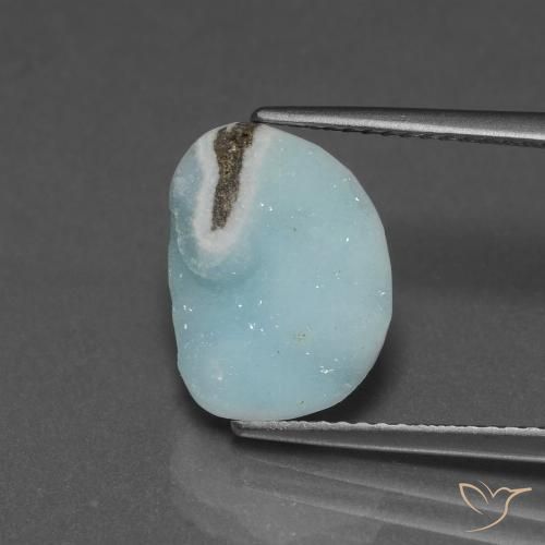 5.75ct 자연스러운 하늘색 녹색 헤미모파이트 드루지, 팬시한, 불투명체