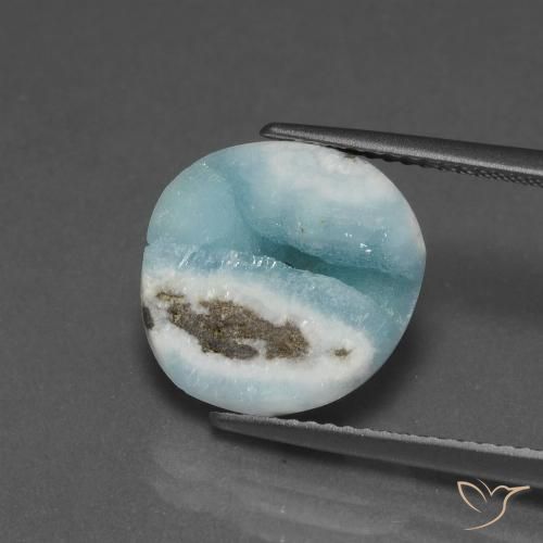 6.94ct 자연스러운 하늘색 녹색 헤미모파이트 드루지, 팬시한, 불투명체