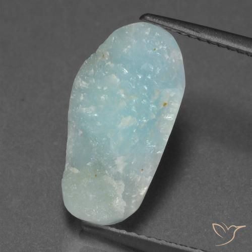 4.94ct 자연스러운 하늘색 녹색 헤미모파이트 드루지, 팬시한, 불투명체