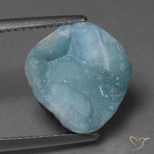 6.72ct 자연스러운 하늘색 녹색 헤미모파이트 드루지, 팬시한, 불투명체