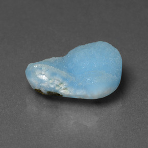 3.85캐럿 천연 블루 헤미모르파이트 드루지, 멋진 모양, 12.2×9.2 mm, 불투명체