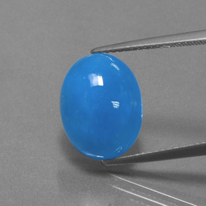 8.80캐럿 천연 파란색 헤미모파이트, 타원형 컷, 불투명체