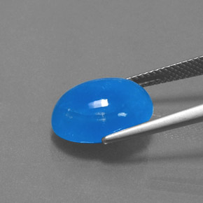 8.80캐럿 천연 파란색 헤미모파이트, 타원형 컷, 불투명체