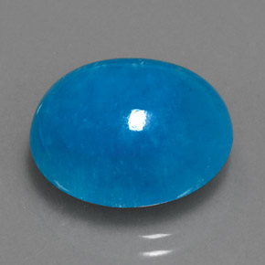 13.48캐럿 천연 블루 헤미모르파이트, 타원형 컷, 15.7×13.2 mm, 투명한