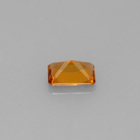 0.61캐럿 천연 만다린 오렌지 헤소나이트 가넷, 에메랄드 컷, 5.9×4 mm, VS