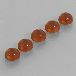 캐럿 천연 만다린 오렌지 헤소나이트 가넷 보석, 투명한, 6.05 mm, 투명/반투명