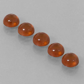 캐럿 천연 만다린 오렌지 헤소나이트 가넷 보석, 투명한, 6.05 mm, 투명/반투명