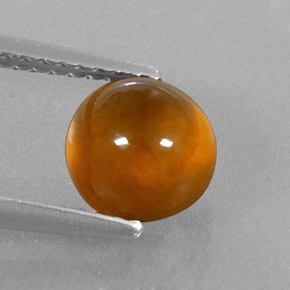 2.44캐럿 천연 만다린 오렌지 헤소나이트 가넷, 투명한, 6.86 mm, 투명/반투명