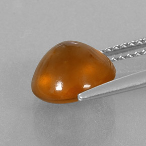 3.80캐럿 천연 만다린 오렌지 헤소나이트 가넷, 투명한, 9.18 mm, 투명/반투명