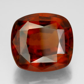 16.30캐럿 천연 시나몬 오렌지 헤소나이트 가넷, 쿠션 컷, 14.8×13.9 mm, VS