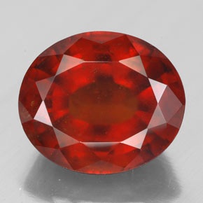 8.66캐럿 천연 시나몬 오렌지 헤소나이트 가넷, 타원형 컷, 12.9×11 mm, VS