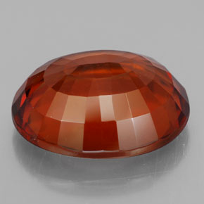9.14캐럿 천연 시나몬 오렌지 헤소나이트 가넷, 타원형 컷, 14.2×11.7 mm, VS