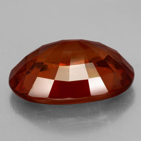 9.93캐럿 천연 시나몬 오렌지 헤소나이트 가넷, 타원형 컷, 16×11.3 mm, VS
